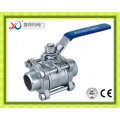 Manufacturer 1000psi 3-PC BSPT Ss316 Ball Valve with Hand Lever